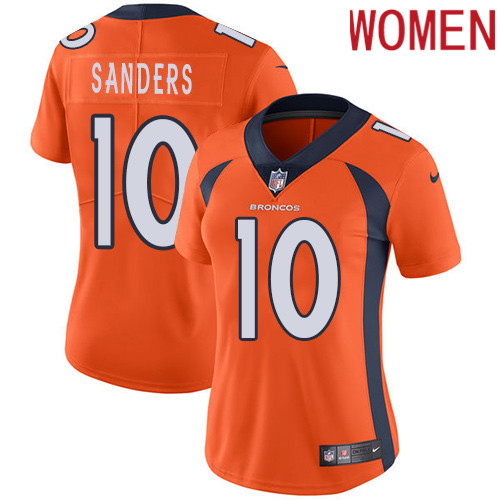 2019 Women Denver Broncos #10 Sanders orange Nike Vapor Untouchable Limited NFL Jersey
